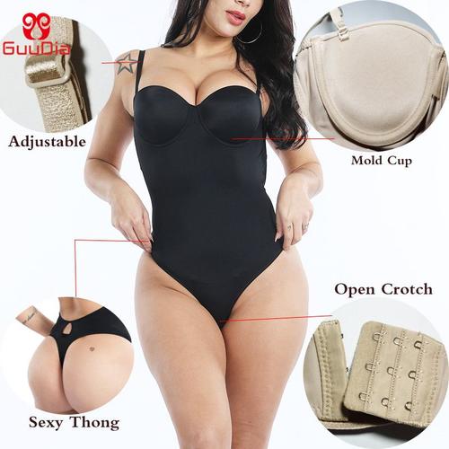 GUUDIA Body Shaper String Shapewear Bodysuits String Thong Shaper