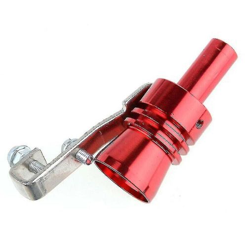 2pcs Turbo Whistle, Turbo Whistle,Car Turbo Sound Exhaust Whistle Pipe Exhaust Blow-Off Valve Simulator Red Xl