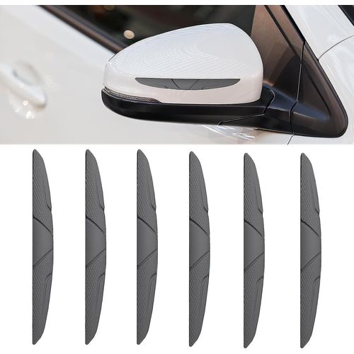 6 Pieces Gray Car Door Corner Protect Sticker, Gray Non-Marking Car Door Protection Car Edge Sticker Anti-Collision Door Strip, to Prevent Scratches a
