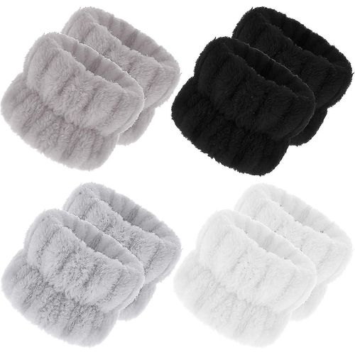 8pcs Face Wash Wristband, Spa Wrist Washband Elastic Towel Wrist Bands Absorbent Face Washing Wrist Washbands For Women Girls Yoga,Exercise