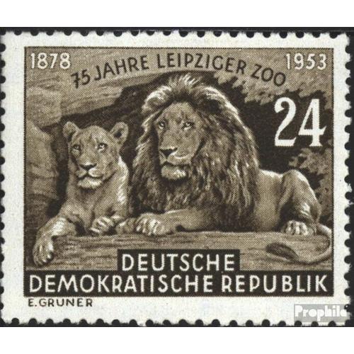 Ddr 397 (Complète Edition) Oblitéré 1953 75 Années Leipzig Zoo