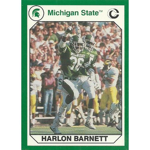 Carte N°42:Harlon Barnett (Michigan State Collegiate Collection - 1990)