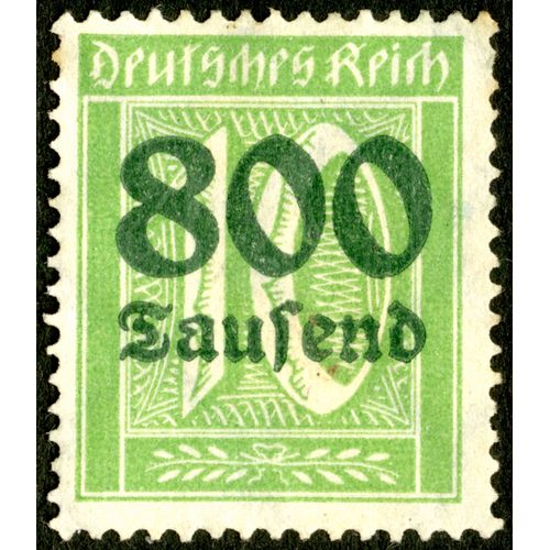 Timbre Oblitéré Deutsches Reich, 10, 800 Tausend