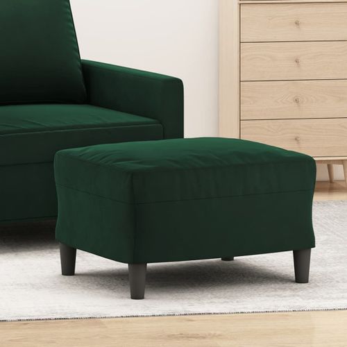 Vidaxl Repose-Pied Vert Foncé 60x50x41 Cm Velours
