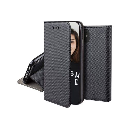 Jaym Colored Edition - Étui À Rabat Pour Téléphone Portable - Magnétique - Faux Cuir Polyuréthane - Noir - Pour Apple Iphone Xr