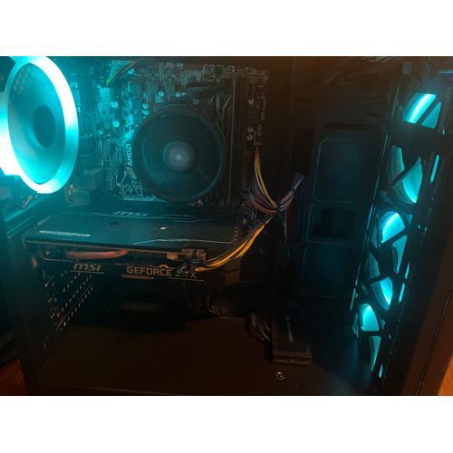 PC Fixe : Processeur : Ryzen 5 2600x, Carte Graphique : NVIDIA GTX 1660, 16 GO Ram (1x16), Carte mère : A320M-A PRO (MS-7C51), HDD : 256 Go, SSD : 1TO