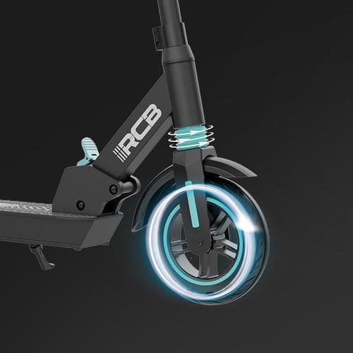 rcb trottinette electrique, scooter électrique ultra portable avec app et  la puissance max 350 w, mode 3 vitesses, écran lcd, régulateur de vitesse,  méthode de pliage innovante, trottinette électrique pour adulte et