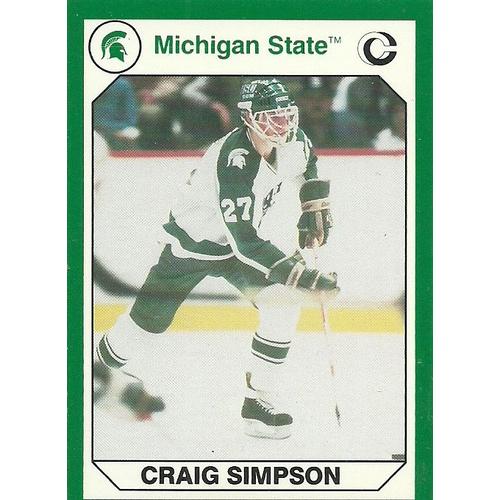 Carte N°97:Craig Simpson (Michigan State Collegiate Collection - 1990)