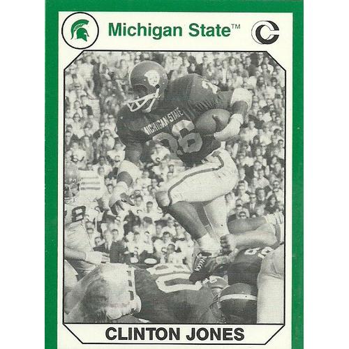 Carte N°50:Clinton Jones (Michigan State Collegiate Collection - 1990)