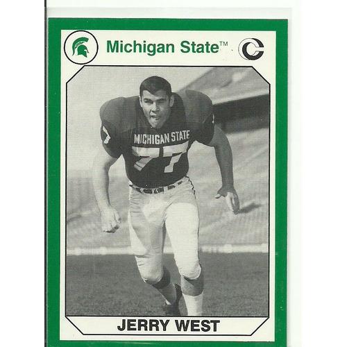 Carte N°46:Jerry West ( Michigan State Collegiate Collection - 1990)