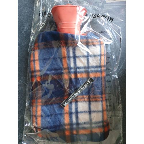 Bouillotte En Caoutchouc Avec Couverture, Bouillotte 2 Litres Env ,29 Cm X 17 Cm