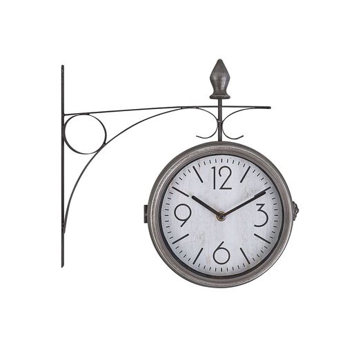 Horloge de gare blanche et argenté ø22 cm ROMONT