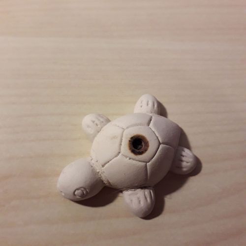 Porte-encens tortue blanche