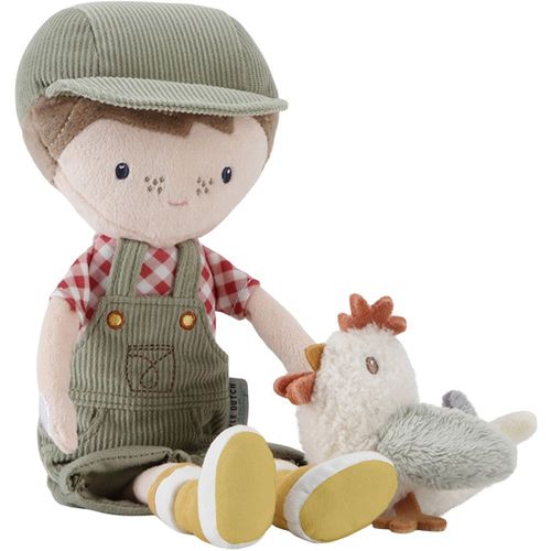 Poupée Jim Ferme Avec Poule (35 Cm)
