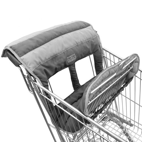 Monsieur Bébé - Lot De 2 Protèges Chariots Pour Enfant - Gris Foncé