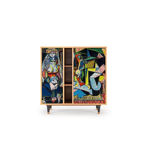 Buffet Multicolore 3 Portes L 94 Cm