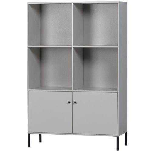 Armoire 2 Portes 4 Ouverts En Pin Nuages Gris