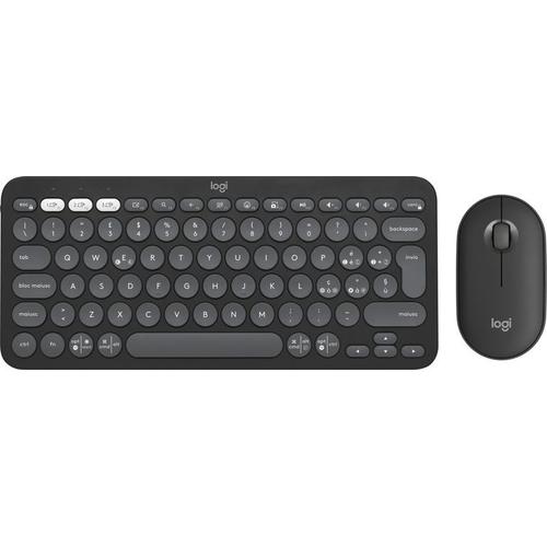 Logitech Pebble 2 Combo tastiera Mouse incluso Universale RF senza fili + Bluetooth QWERTY Italiano Grafite