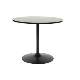 Table À Manger Design Ronde Noire D90 Cm Calista