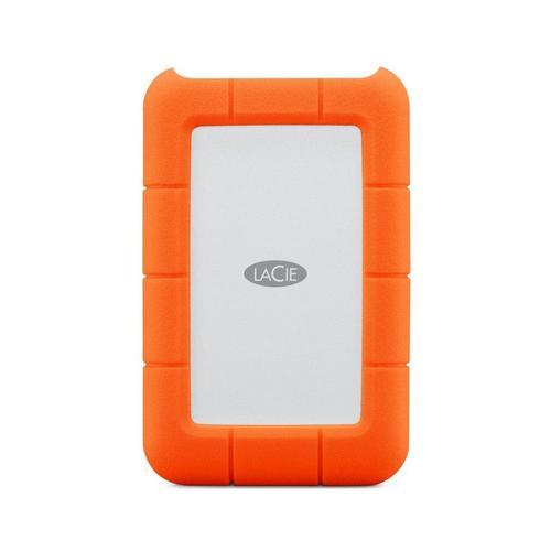 LaCie Rugged Mini - Disque dur - 4 To - externe (portable) - USB 3.0 - 5400 tours/min - AES 256 bits - avec Seagate Rescue Data Recovery