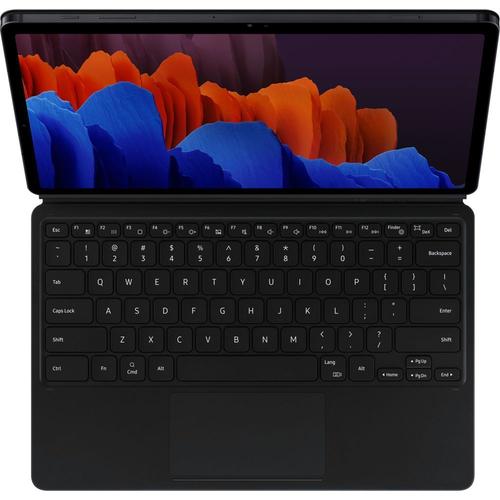 Samsung EF-DT970 - Clavier et étui (couverture de livre) - avec pavé tactile - POGO pin - noir - pour Galaxy Tab S7+