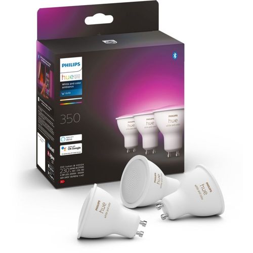 Ampoule Connectée Philips Hue White And Color Ambiance Gu10 - Pack De 3