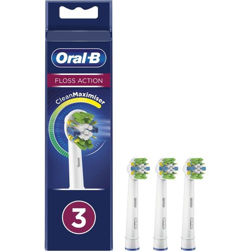 Oral-B FlossAction CleanMaximiser - Tête de brosse de rechange - pour brosse à dent (pack de 3) - pour Pro 600 FlossAction, 700 FlossAction
