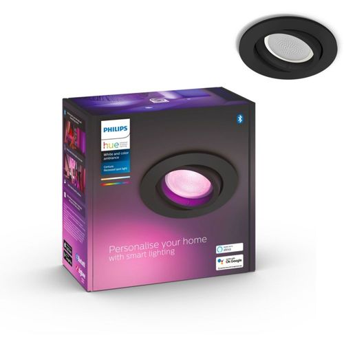 Philips Hue Centura Spot Encastré Led Rond, Noir