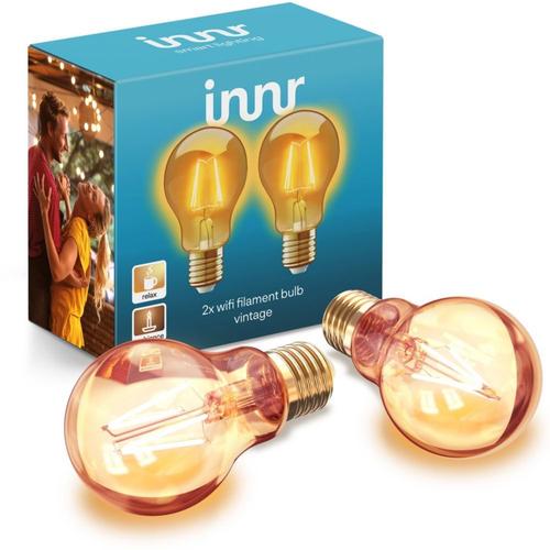 Innr E27 Lampe Wifi Filament Bulb Vintage Wrf 763-2 -2-Pack