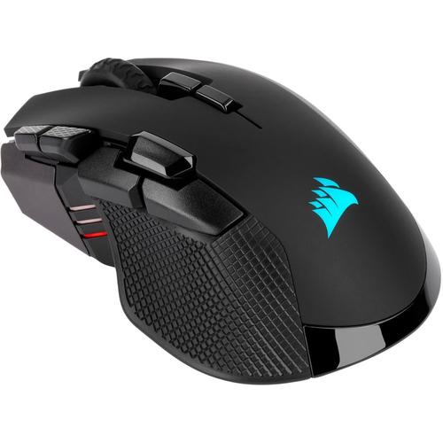 Corsair Gaming Ironclaw RVB - Souris - optique - 10 boutons - sans fil, filaire - USB, Bluetooth, 2.4 GHz