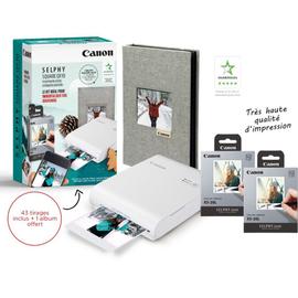 Imprimante photo portable kit créatif selphy square qx10 blanche