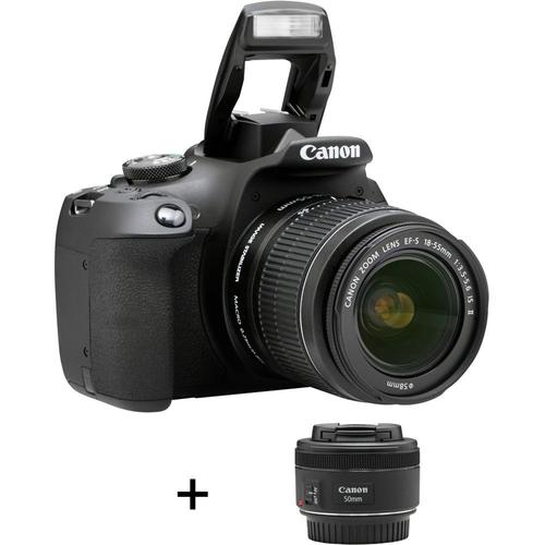 Canon EOS 2000D + EF-S 18-55 mm IS STM et EF 50 mm f/1,8 STM