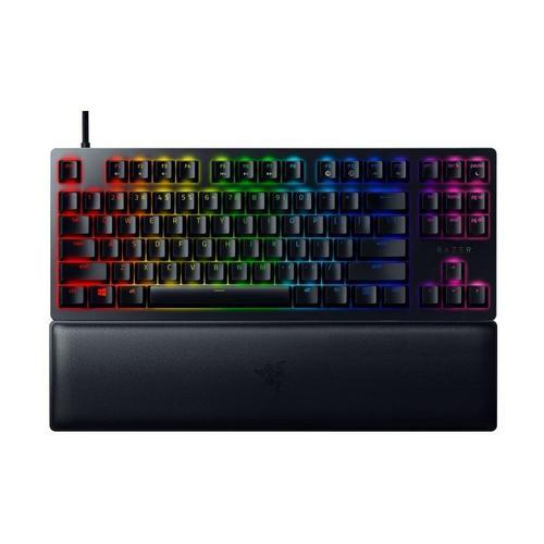 Razer Huntsman V2 Tenkeyless - Clavier - rétro-éclairé - USB-C - Français - commutateur : Razer Clicky Optical Purple