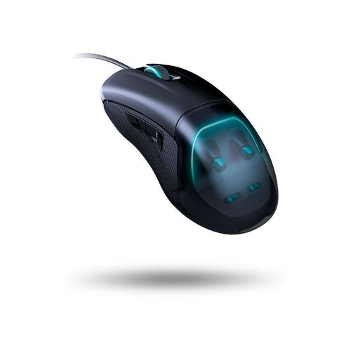 Nacon GM-500ES - Souris - droitiers et gauchers - optique - filaire - USB - noir