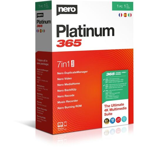 Logiciel De Photo/Vidéo Nero Platinum 365