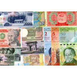 Joli Lot Collection 15 Billets Tous Differents Neuf Unc