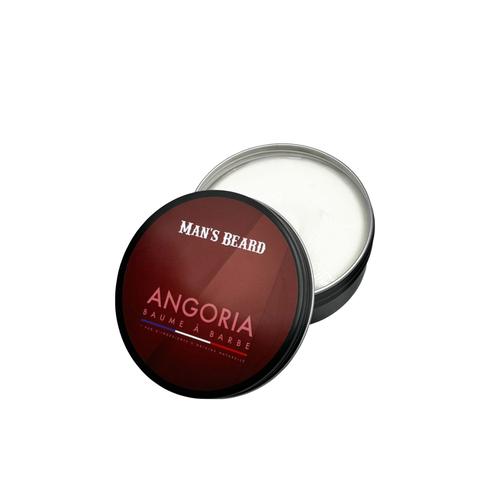 Man's Beard - Baume De Barbe Angoria - Parfum Cuir Ambré - Fabriqué En France - 90ml 