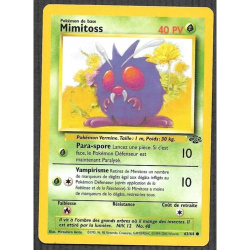 Carte Pokémon Mimitoss 63/64 - Jungle Wizards (Vf)