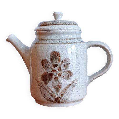 Cafetire Ancienne En Grs Artisanal Beige