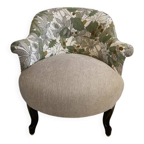 Fauteuil Crapaud Restaur Beige