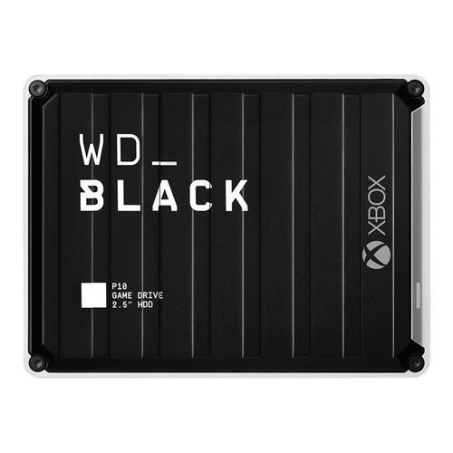 WD_BLACK P10 Game Drive for Xbox One WDBA5G0050BBK - Disque dur - 5 To - externe (portable) - USB 3.2 Gen 1 - Noir avec des finitions blanches