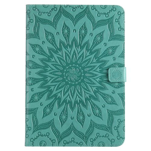 Coque Pour Motif Tablet Samsung Galaxy Tab A 9.7 Sm-T550, Flowers Relief Motif Pu Cuir Etui À Rabat Pour Samsung Galaxy Tab A 9.7 Sm-T550 - Vert