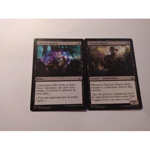 Dark Inquiry // Obscure Requête (Les Combattants D'ixalan) + Dinosaur Hunter // Chasseur De Dinosaures (Les Combattants D'ixalan)