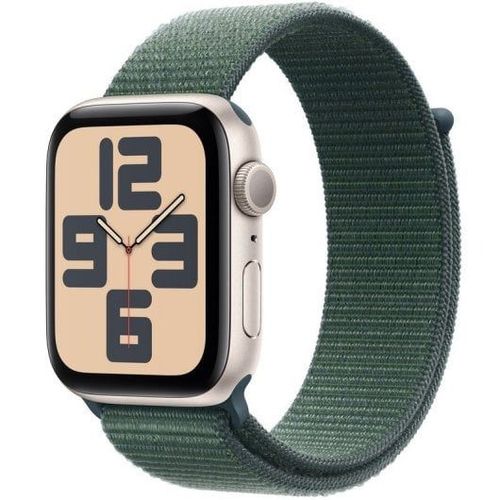 Apple Watch Se Gps 44mm Caja De Aluminio Medianoche Con Correa Deportiva Medianoche S/M