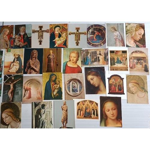 Florence 27 Cartes Postales Art Religieux Peintres Italie Madones Musées