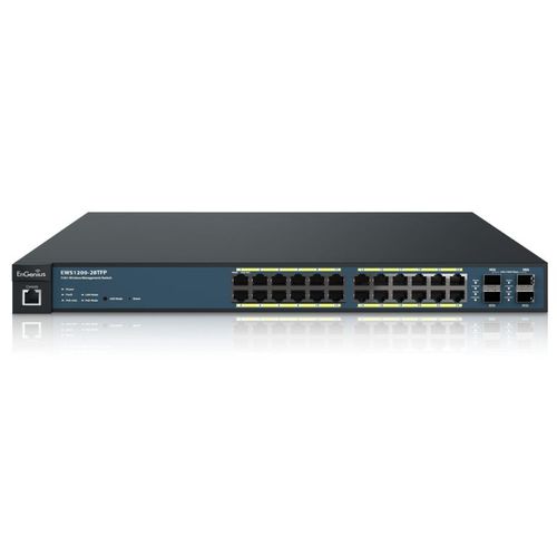 EnGenius Neutron Series EWS1200-28TFP - Commutateur - intelligent - 24 x 10/100/1000 (PoE+) + 4 x SFP - Montable sur rack - PoE+ (410 W)