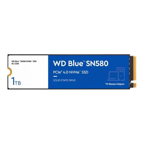WD Blue SN580 WDS100T3B0E - SSD - 1 To - interne - M.2 2280 - PCIe 4.0 x4 (NVMe)