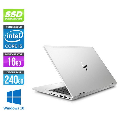 HP Elitebook 830 G5 - 13.3" Intel Core i5 - Ram 16 Go - SSD 240 Go