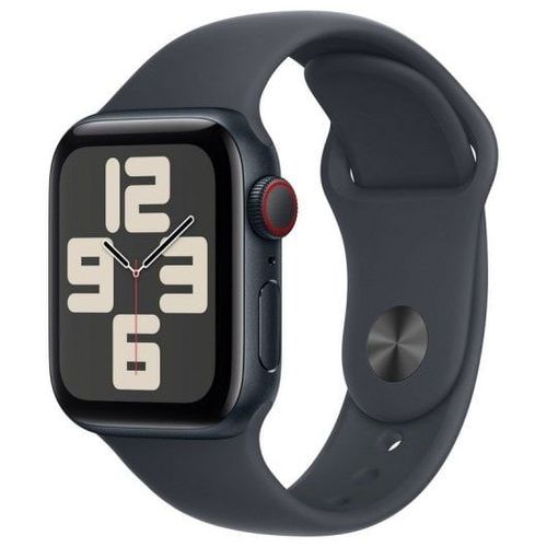 Apple Watch Se Gps + Cellular 40mm Caja De Aluminio Medianoche Con Correa Deportiva Medianoche S/M