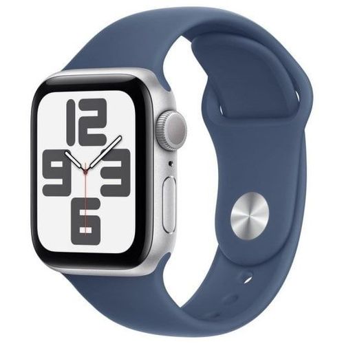 Apple Watch Se Gps 40mm Caja De Aluminio Medianoche Con Correa Deportiva Medianoche S/M